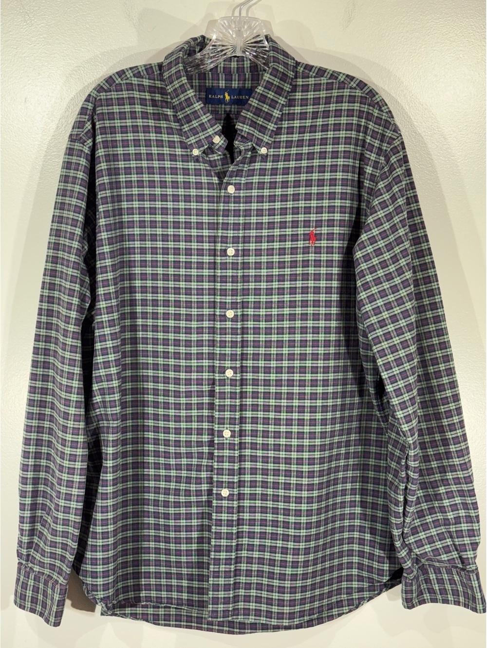 Ralph Lauren Check Button Down Shirt XXL